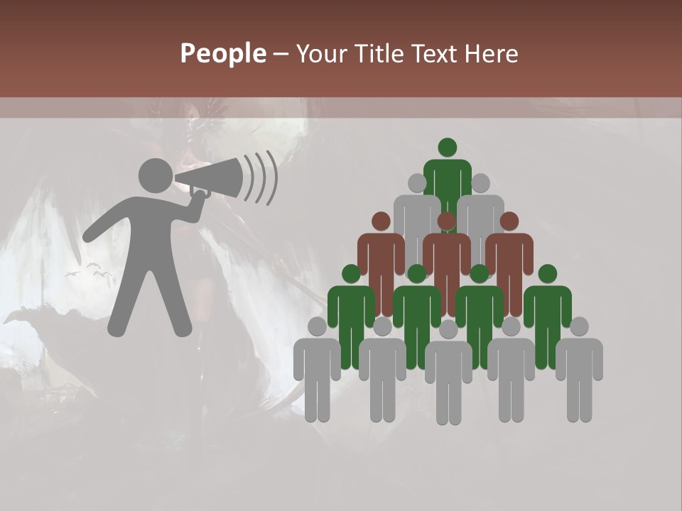 Winged Illustration War PowerPoint Template