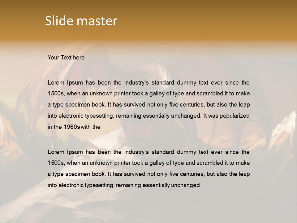 Breathing Strong Colorful PowerPoint Template