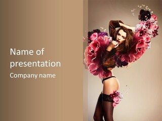 Show Girl Century PowerPoint Template