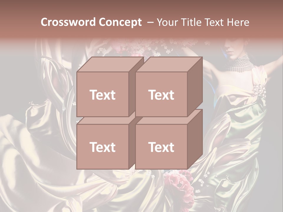 Textile Pink Fresh PowerPoint Template