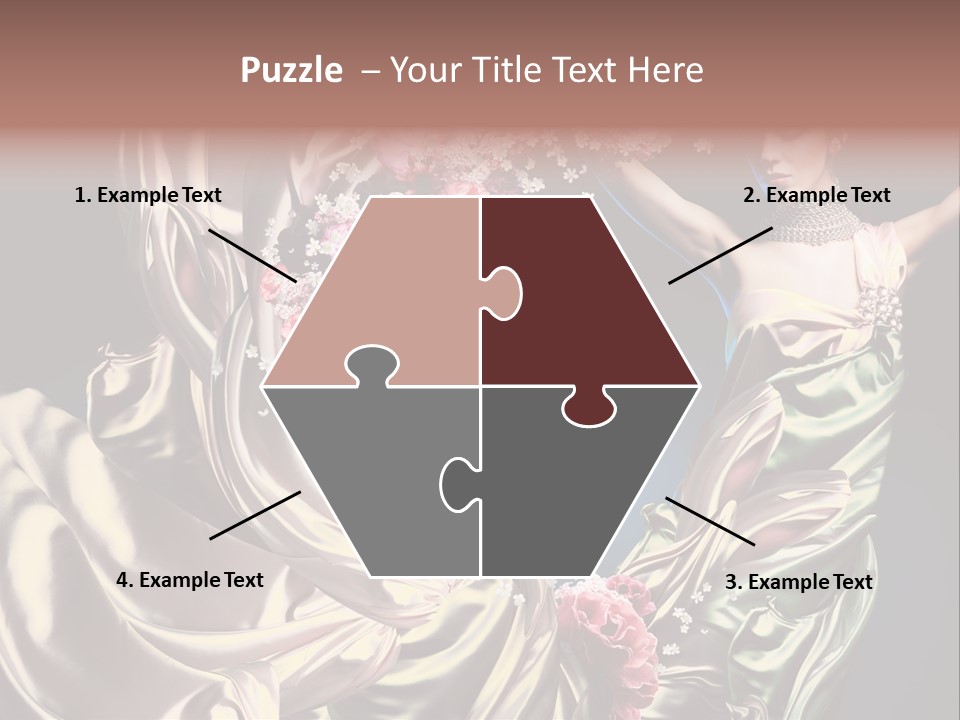 Textile Pink Fresh PowerPoint Template