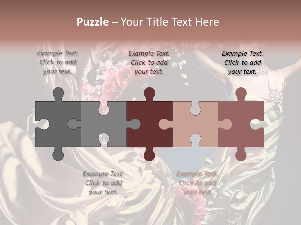 Textile Pink Fresh PowerPoint Template