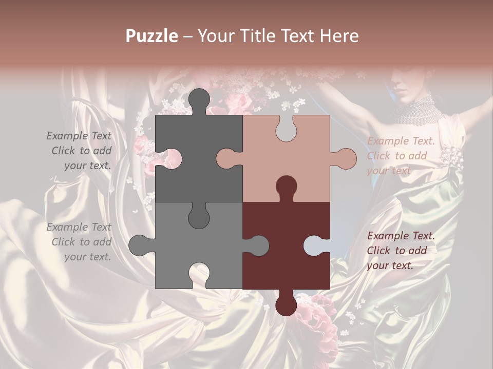 Textile Pink Fresh PowerPoint Template