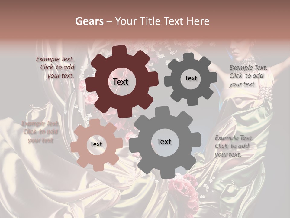 Textile Pink Fresh PowerPoint Template