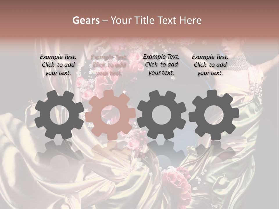 Textile Pink Fresh PowerPoint Template