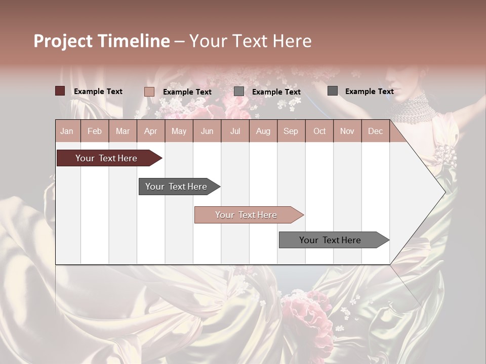 Textile Pink Fresh PowerPoint Template