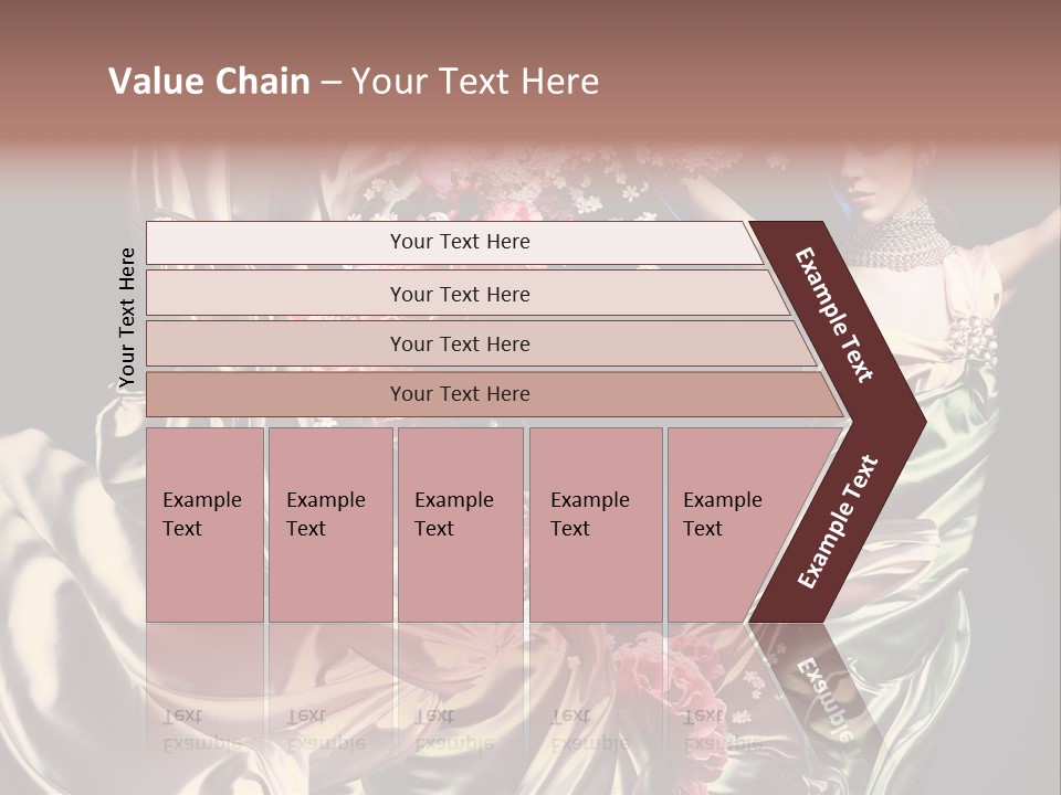 Textile Pink Fresh PowerPoint Template