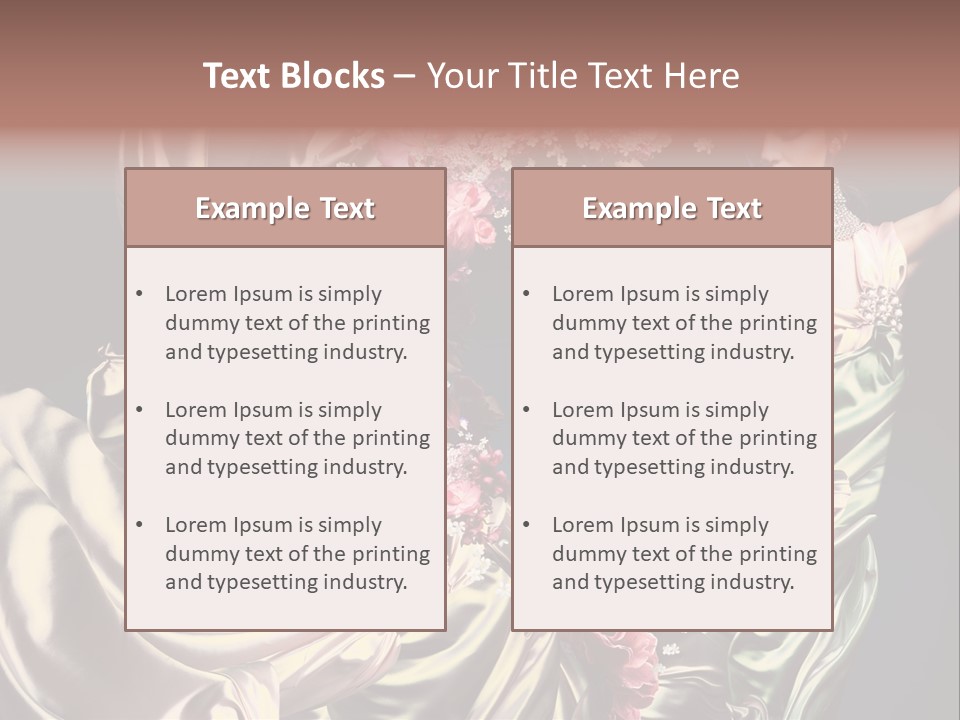 Textile Pink Fresh PowerPoint Template