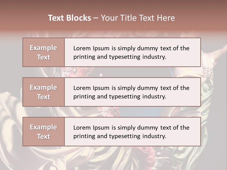 Textile Pink Fresh PowerPoint Template