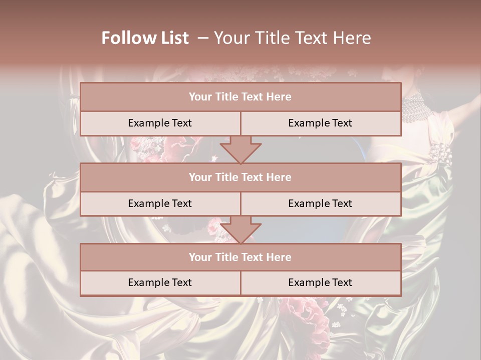 Textile Pink Fresh PowerPoint Template