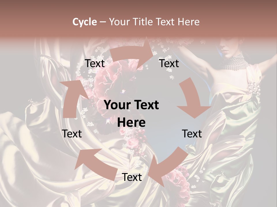Textile Pink Fresh PowerPoint Template
