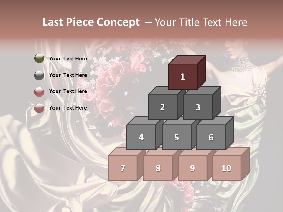 Textile Pink Fresh PowerPoint Template