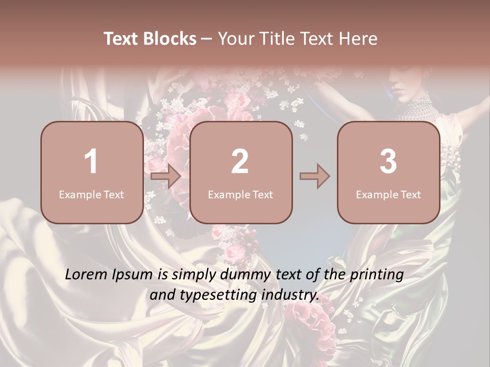 Textile Pink Fresh PowerPoint Template