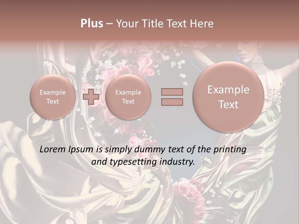 Textile Pink Fresh PowerPoint Template