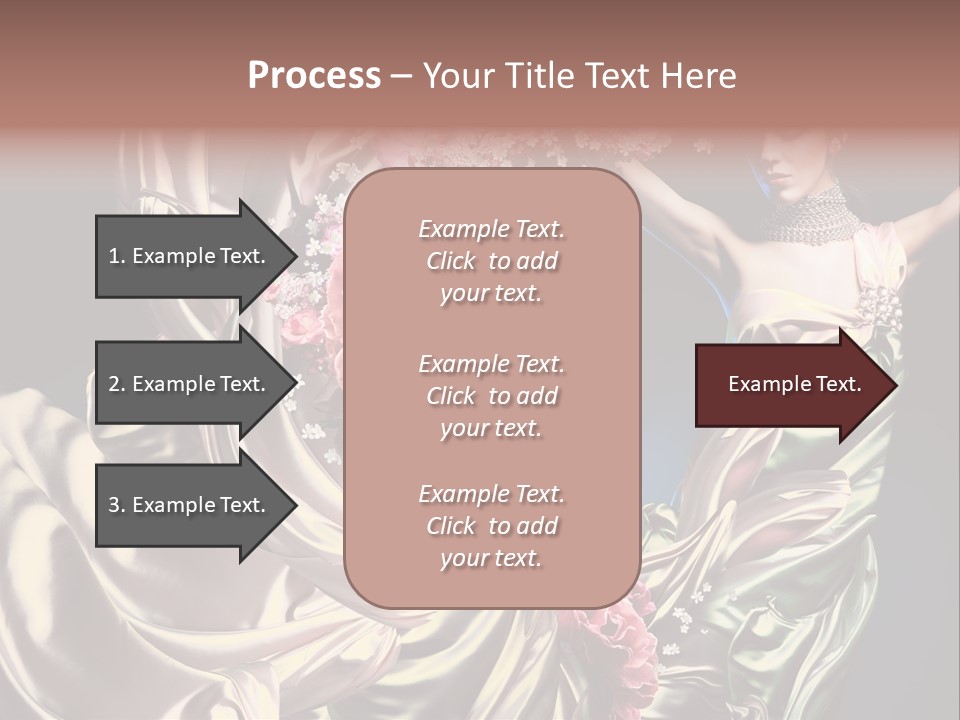 Textile Pink Fresh PowerPoint Template