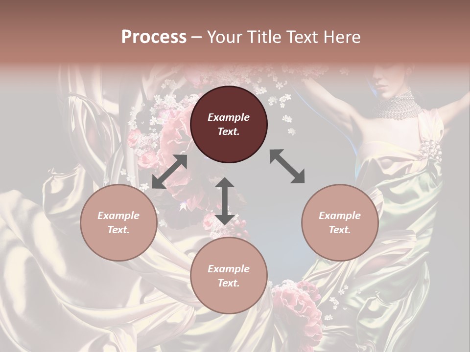 Textile Pink Fresh PowerPoint Template