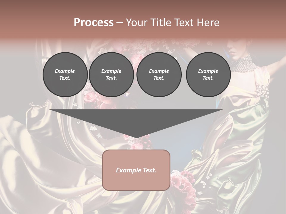 Textile Pink Fresh PowerPoint Template