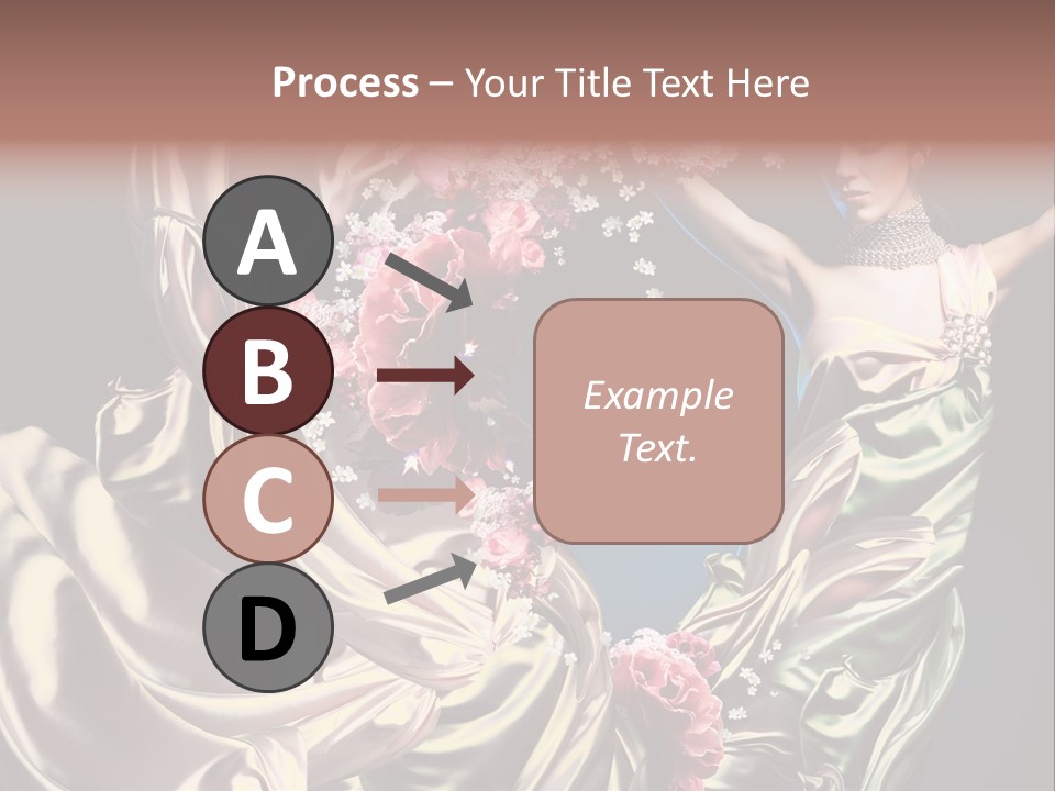 Textile Pink Fresh PowerPoint Template