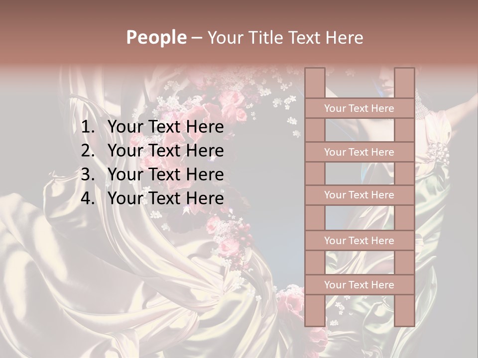 Textile Pink Fresh PowerPoint Template