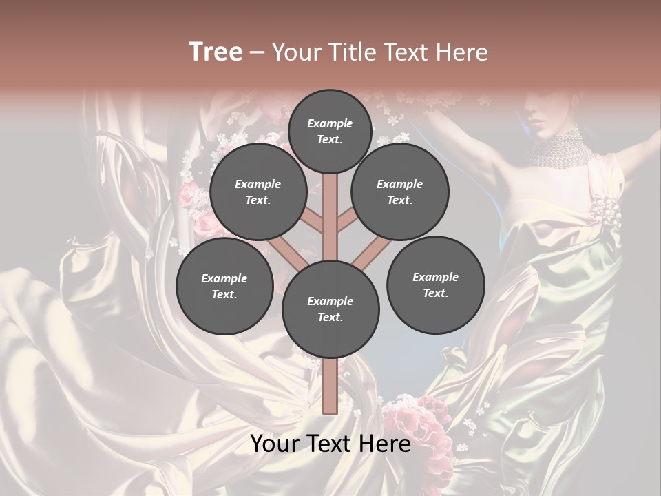 Textile Pink Fresh PowerPoint Template