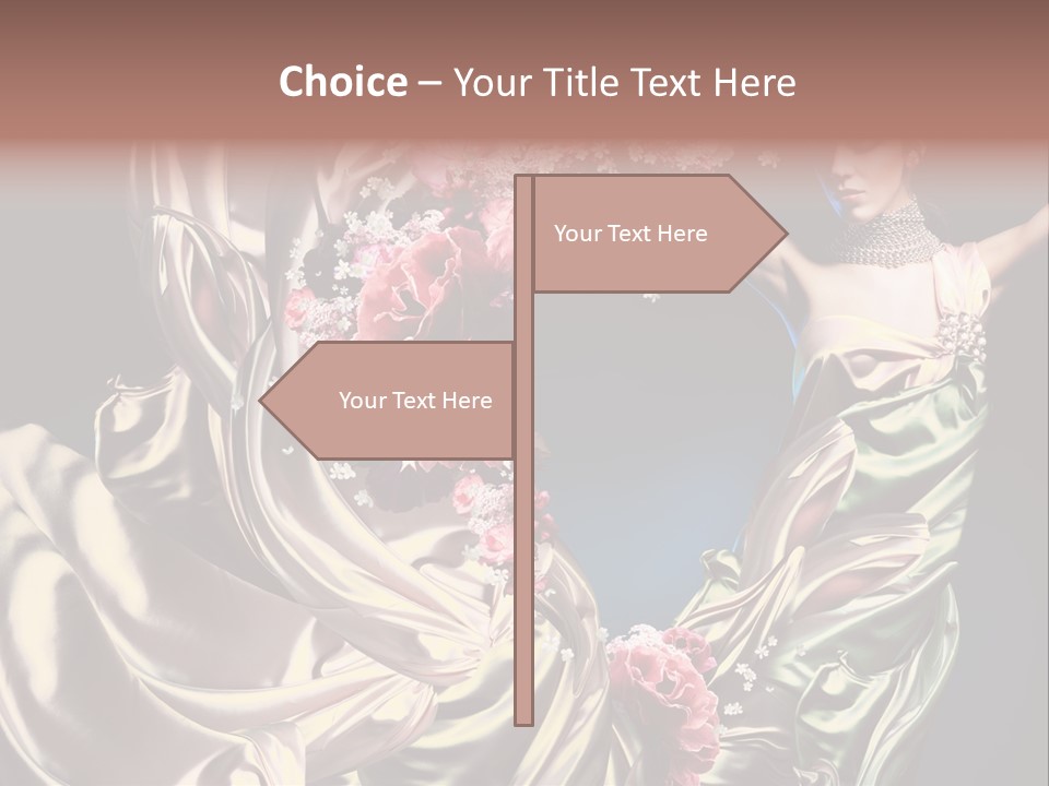 Textile Pink Fresh PowerPoint Template