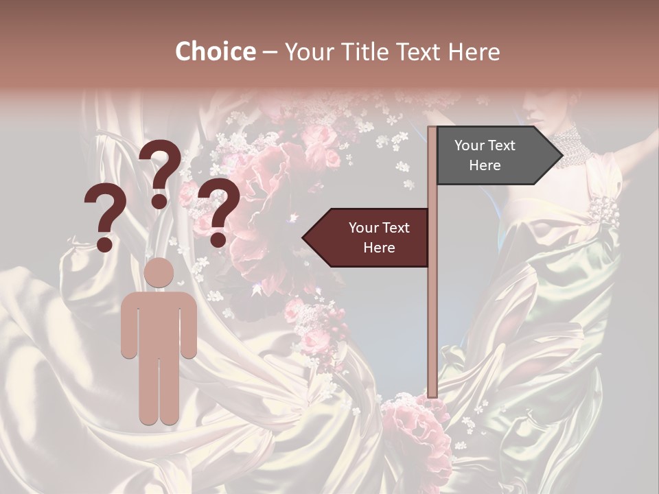 Textile Pink Fresh PowerPoint Template