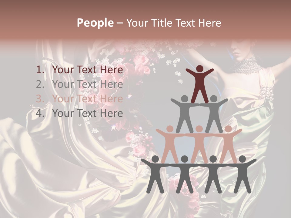 Textile Pink Fresh PowerPoint Template