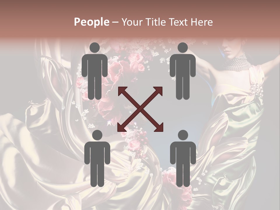 Textile Pink Fresh PowerPoint Template