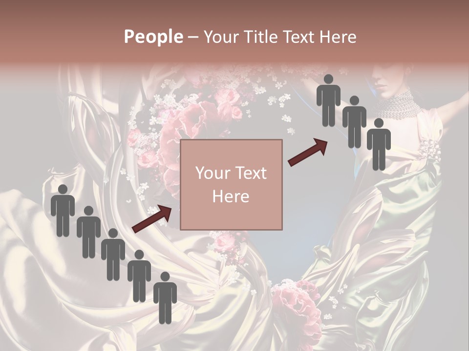 Textile Pink Fresh PowerPoint Template