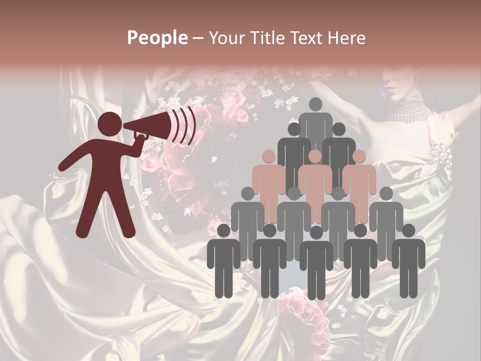 Textile Pink Fresh PowerPoint Template