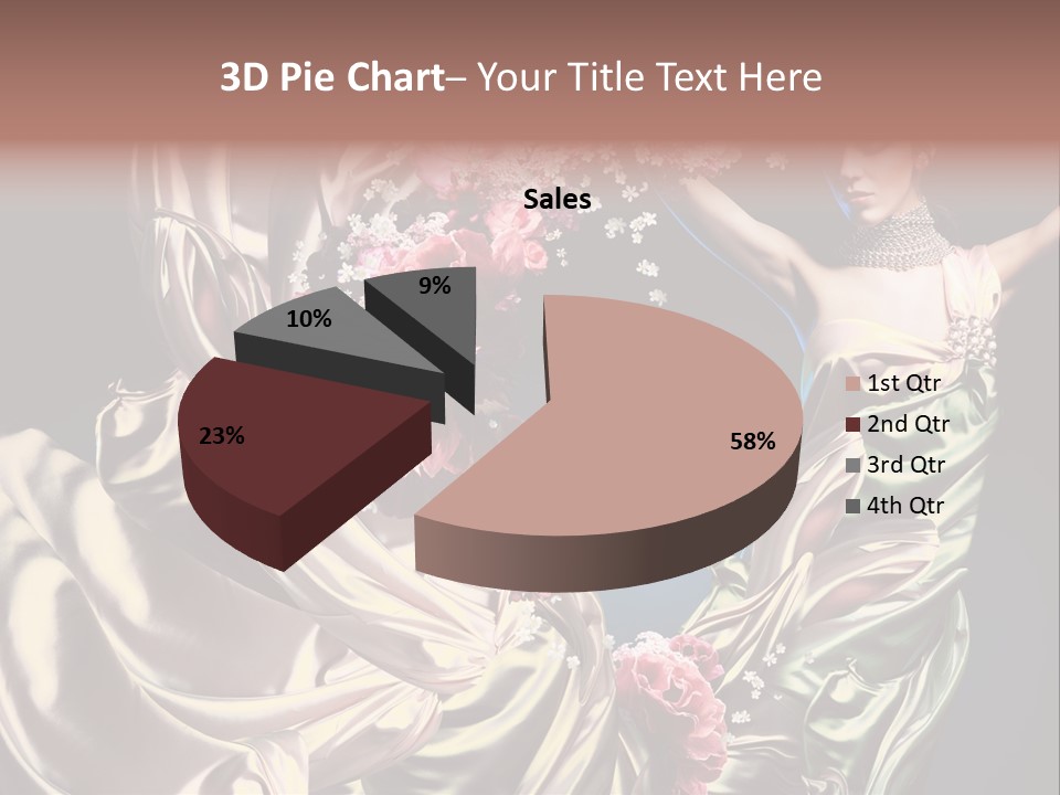 Textile Pink Fresh PowerPoint Template