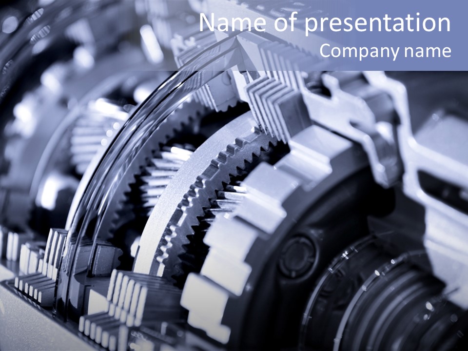 Gear Mechanical Equipment PowerPoint Template