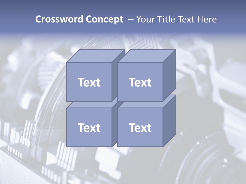 Gear Mechanical Equipment PowerPoint Template