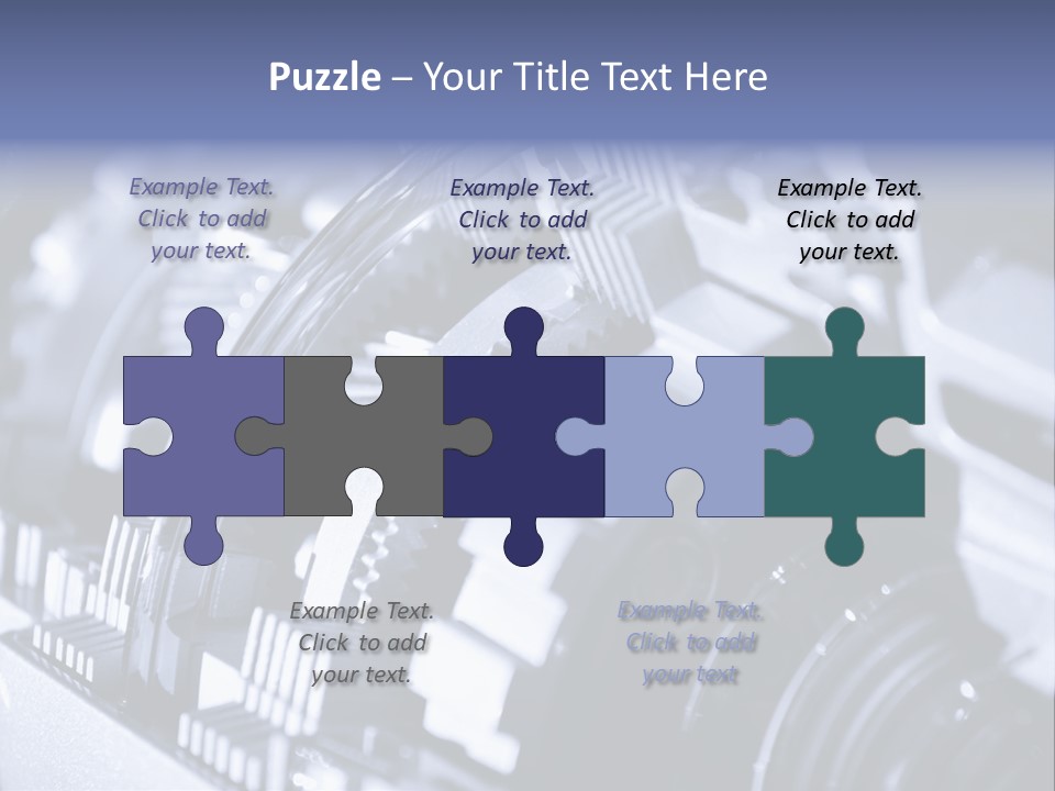 Gear Mechanical Equipment PowerPoint Template
