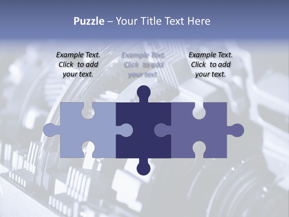 Gear Mechanical Equipment PowerPoint Template