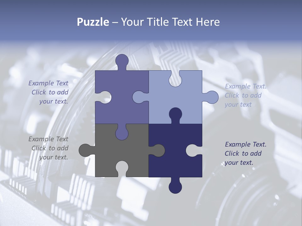 Gear Mechanical Equipment PowerPoint Template