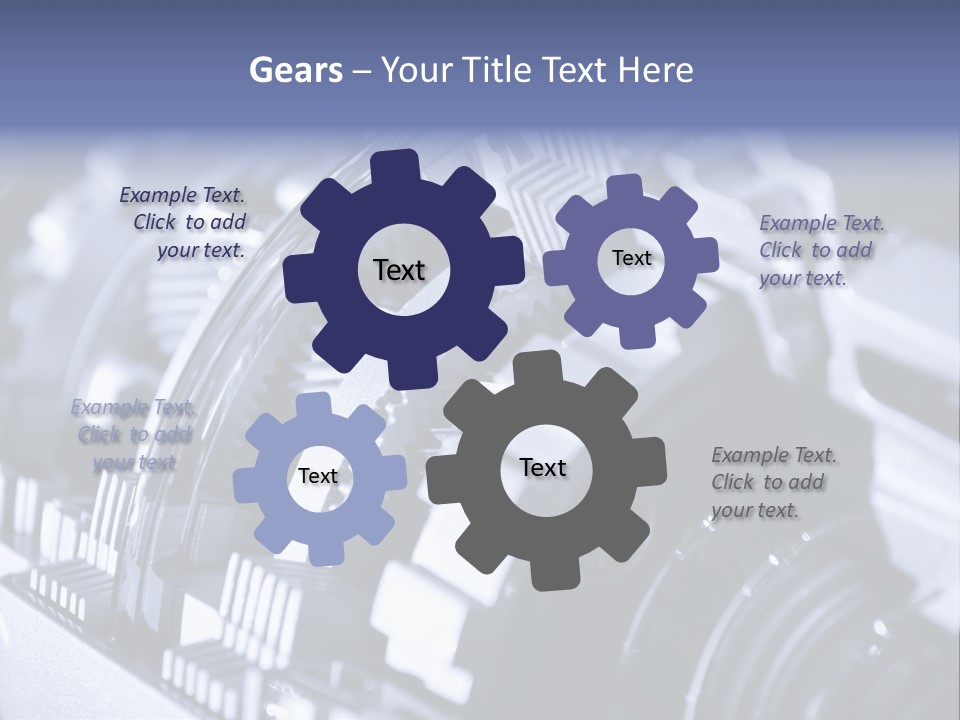 Gear Mechanical Equipment PowerPoint Template