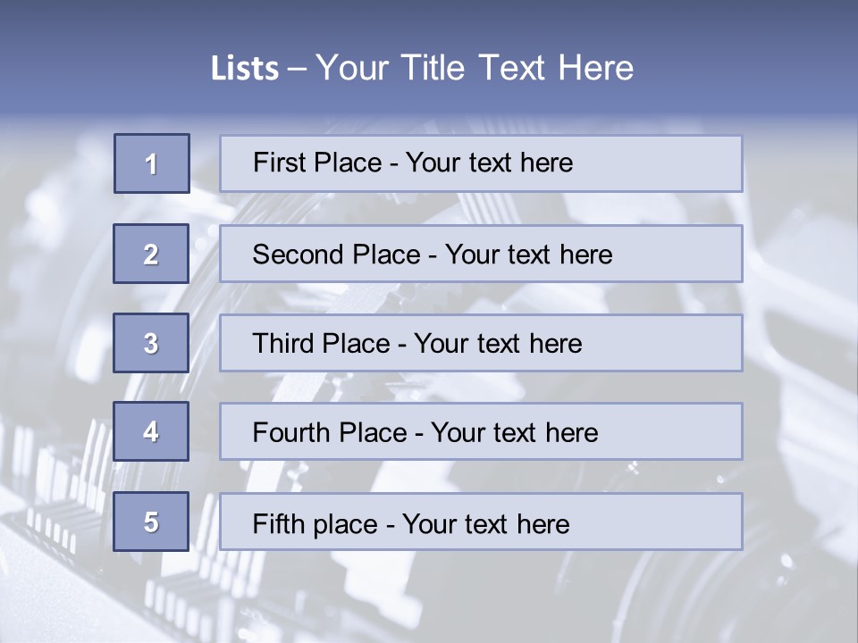 Gear Mechanical Equipment PowerPoint Template