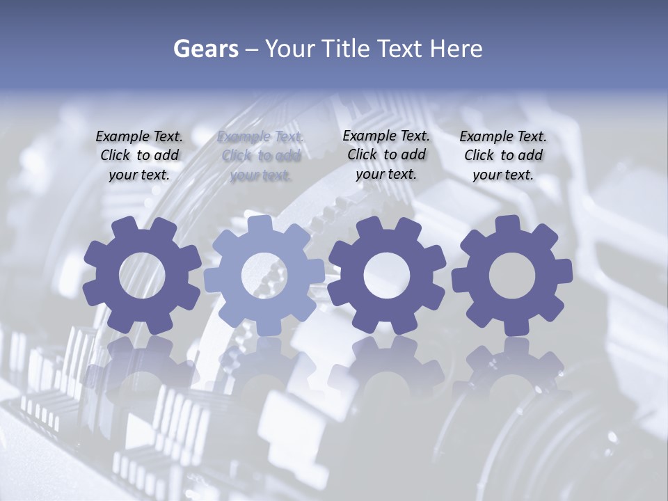 Gear Mechanical Equipment PowerPoint Template