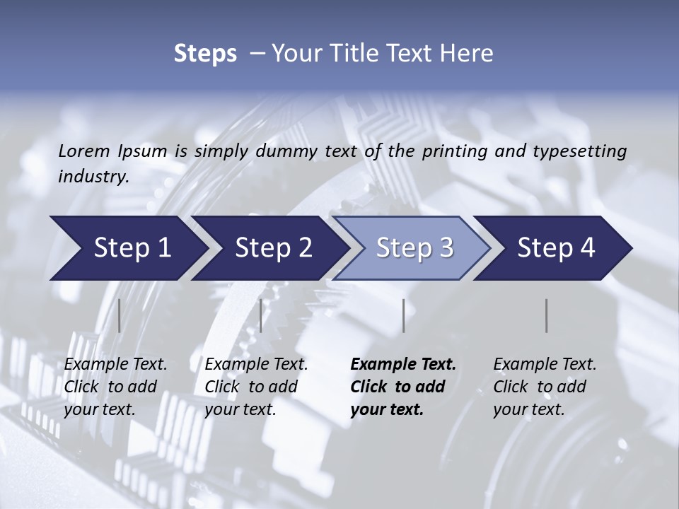 Gear Mechanical Equipment PowerPoint Template