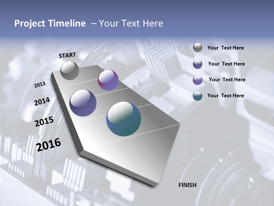 Gear Mechanical Equipment PowerPoint Template