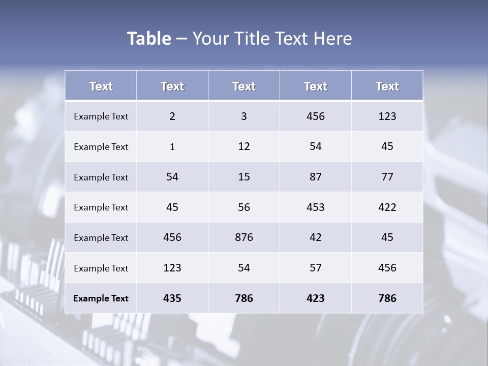 Gear Mechanical Equipment PowerPoint Template