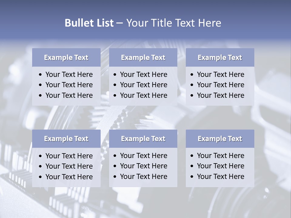 Gear Mechanical Equipment PowerPoint Template