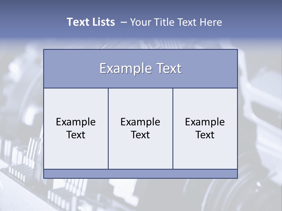 Gear Mechanical Equipment PowerPoint Template