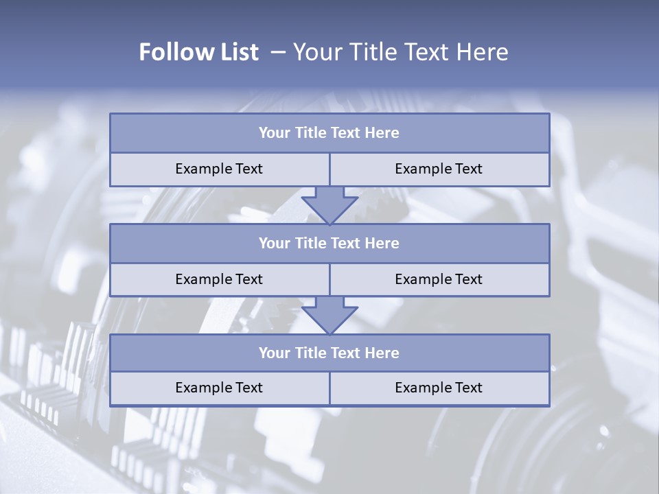 Gear Mechanical Equipment PowerPoint Template