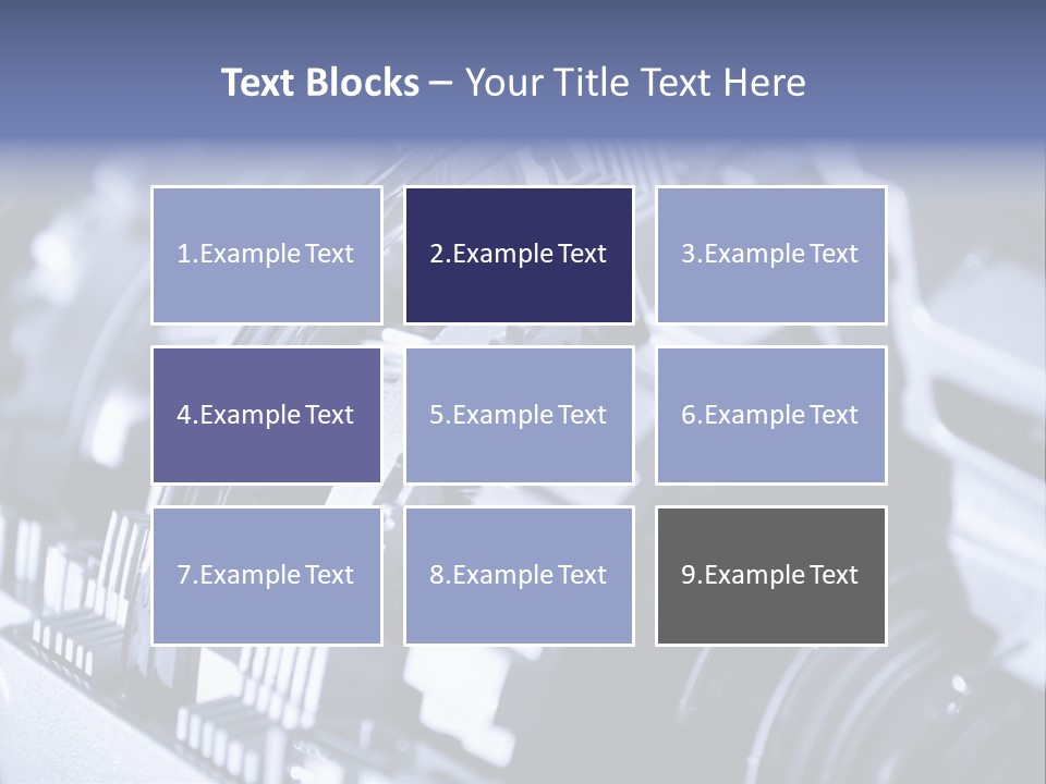 Gear Mechanical Equipment PowerPoint Template