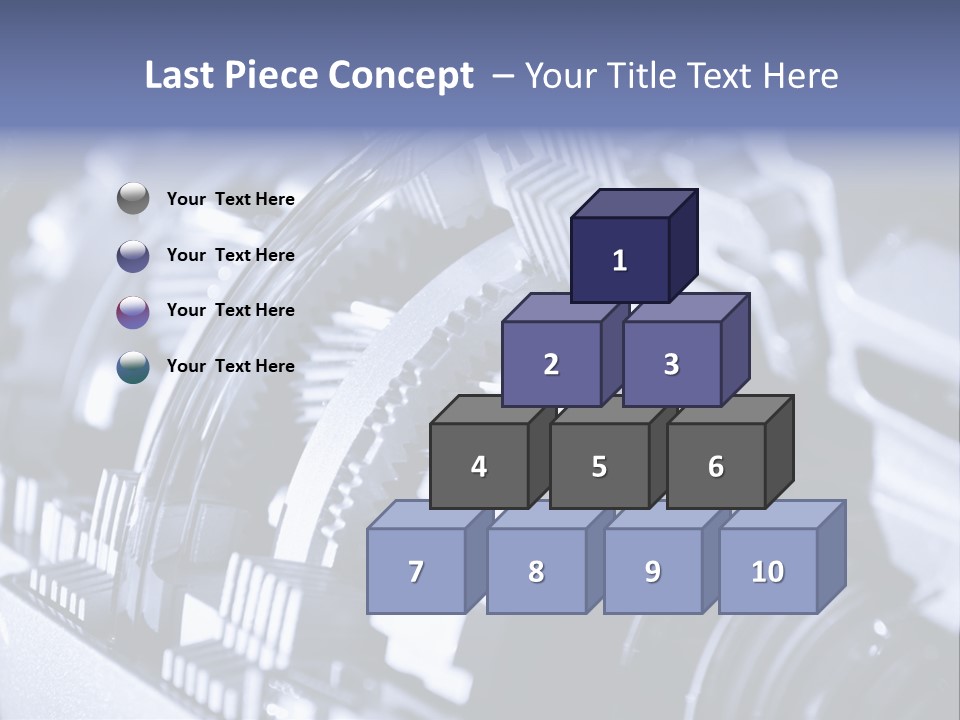 Gear Mechanical Equipment PowerPoint Template