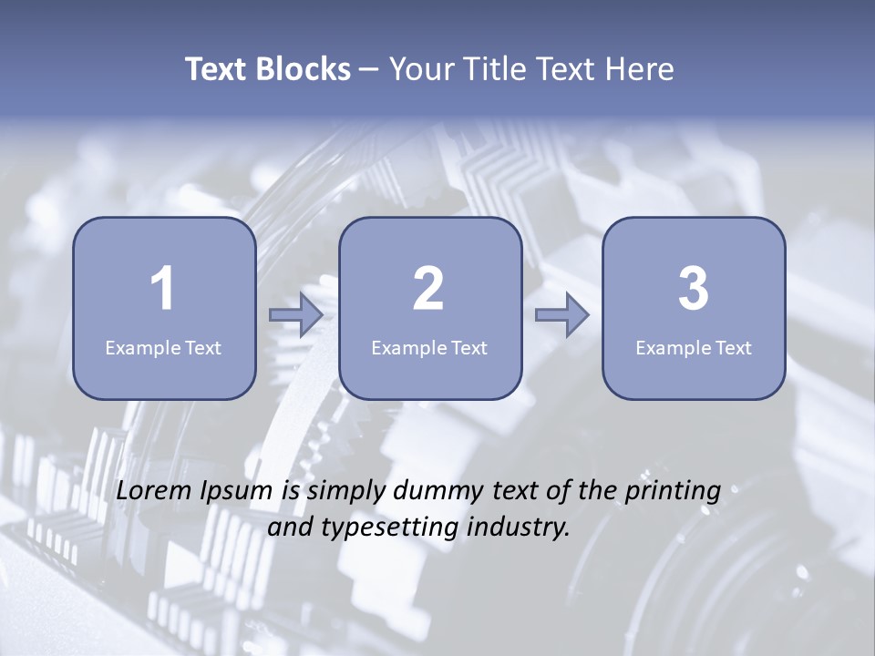 Gear Mechanical Equipment PowerPoint Template
