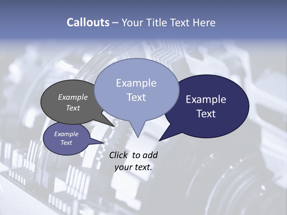 Gear Mechanical Equipment PowerPoint Template