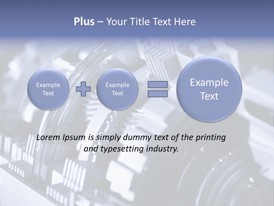 Gear Mechanical Equipment PowerPoint Template